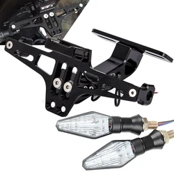 Motorcycle Rear License Plate Mount Holder Bracket LED Light For Ducati MONSTER 695 696 795 796 797 821 1200 1200S 1100/S EVO