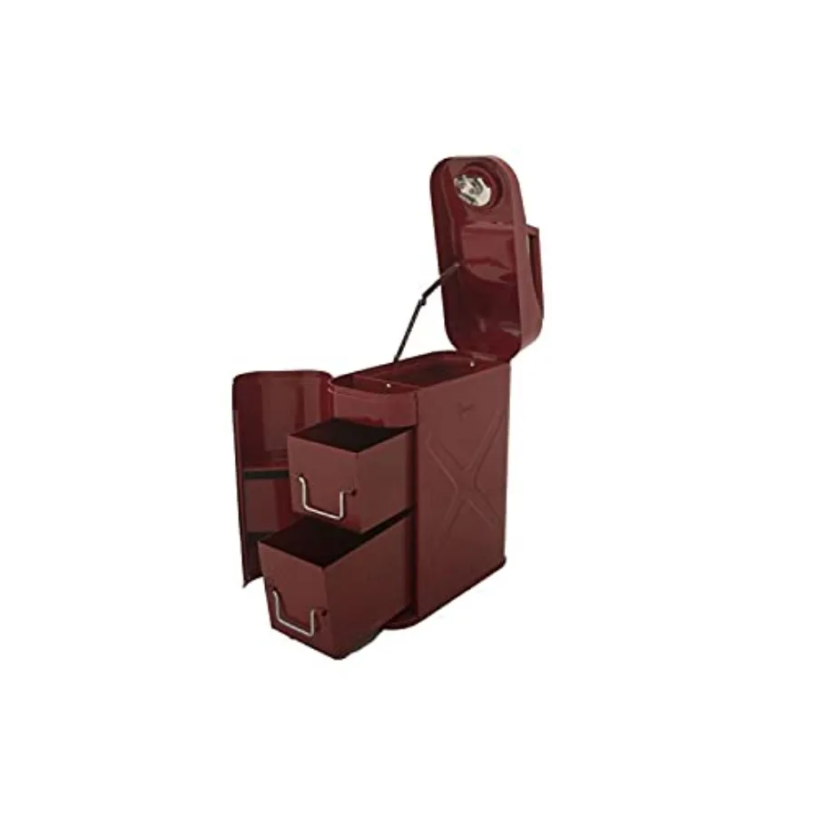 

Trail Can Utility/Tool Box Red Fits 5-Gallon Metal Gas Can Mounts 86619 Universal Fit