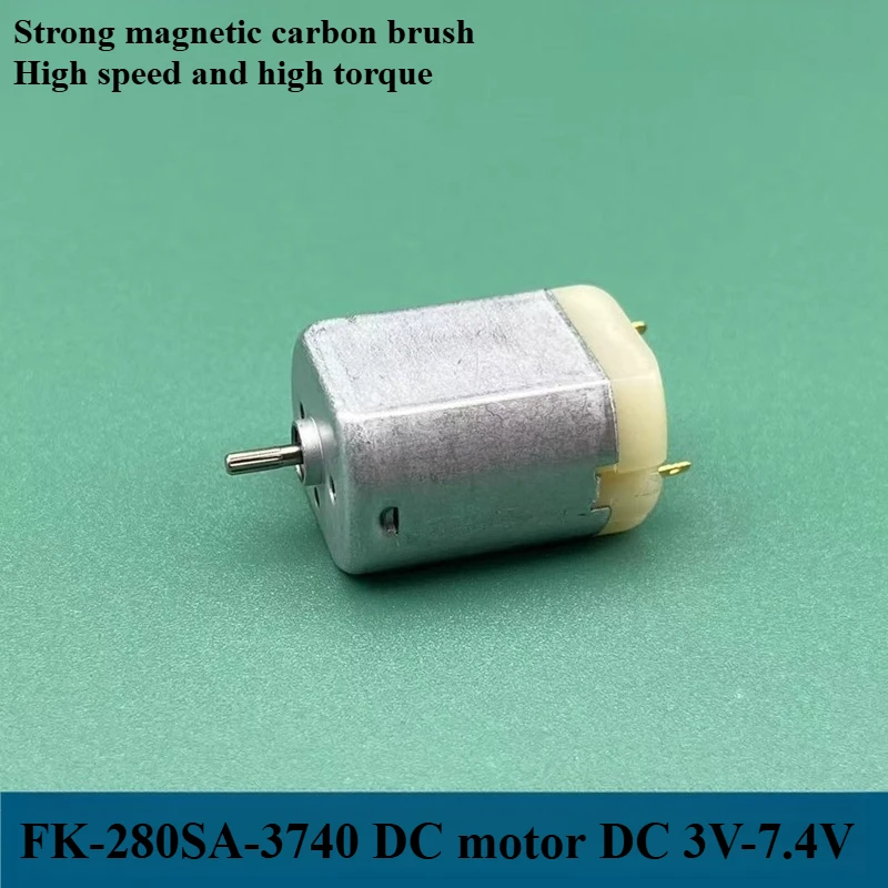 FK280SA-3740 DC Motor High-speed, High-torque and Strong Magnetic Carbon Brush Remote Control Car Model Grinder Shaver