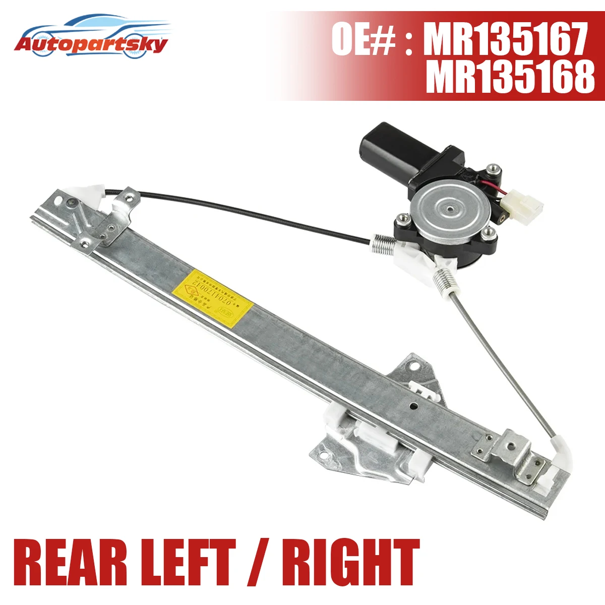 MR 135167   MR 135168   MB 517475   Regolatore e motore alzacristallo elettrico porta posteriore sinistra/destra per Mitsubishi Montero V45 V36 V33V