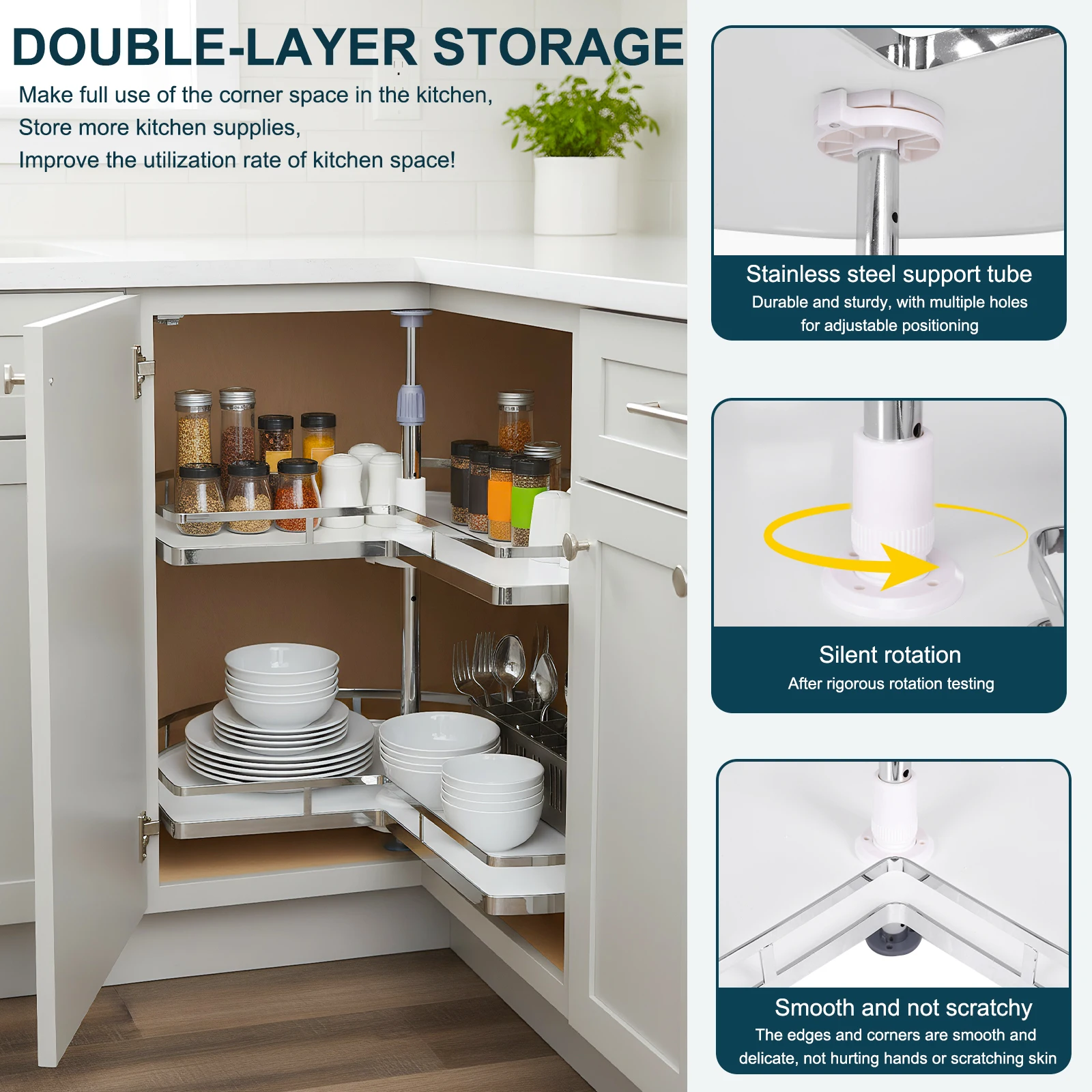 2 Tier Lazy Susan T…