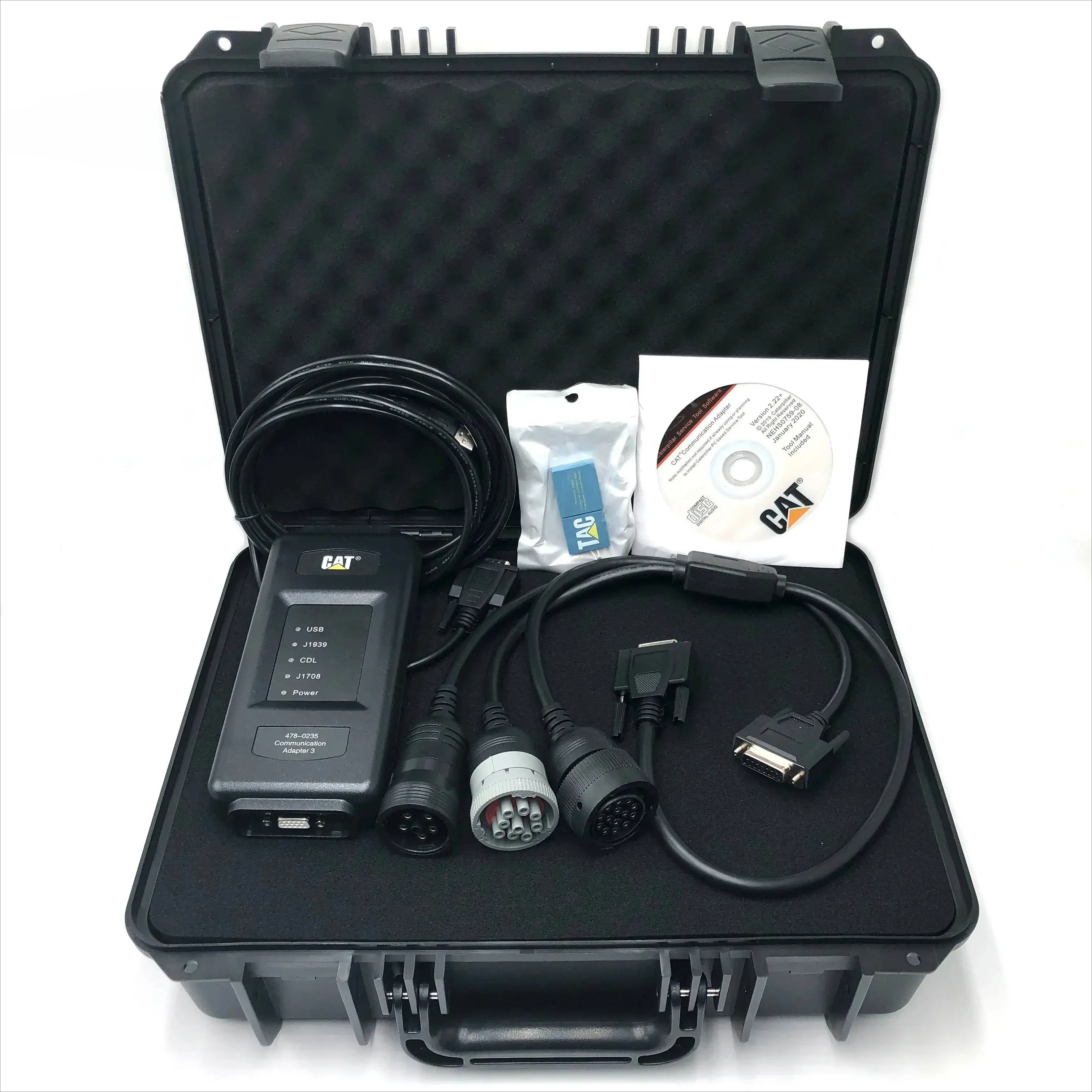 478-0235 538-5051 ET4 diagnostic Adapter communication service tool with 2021B version is OEM for Caterpillar excavator Truck