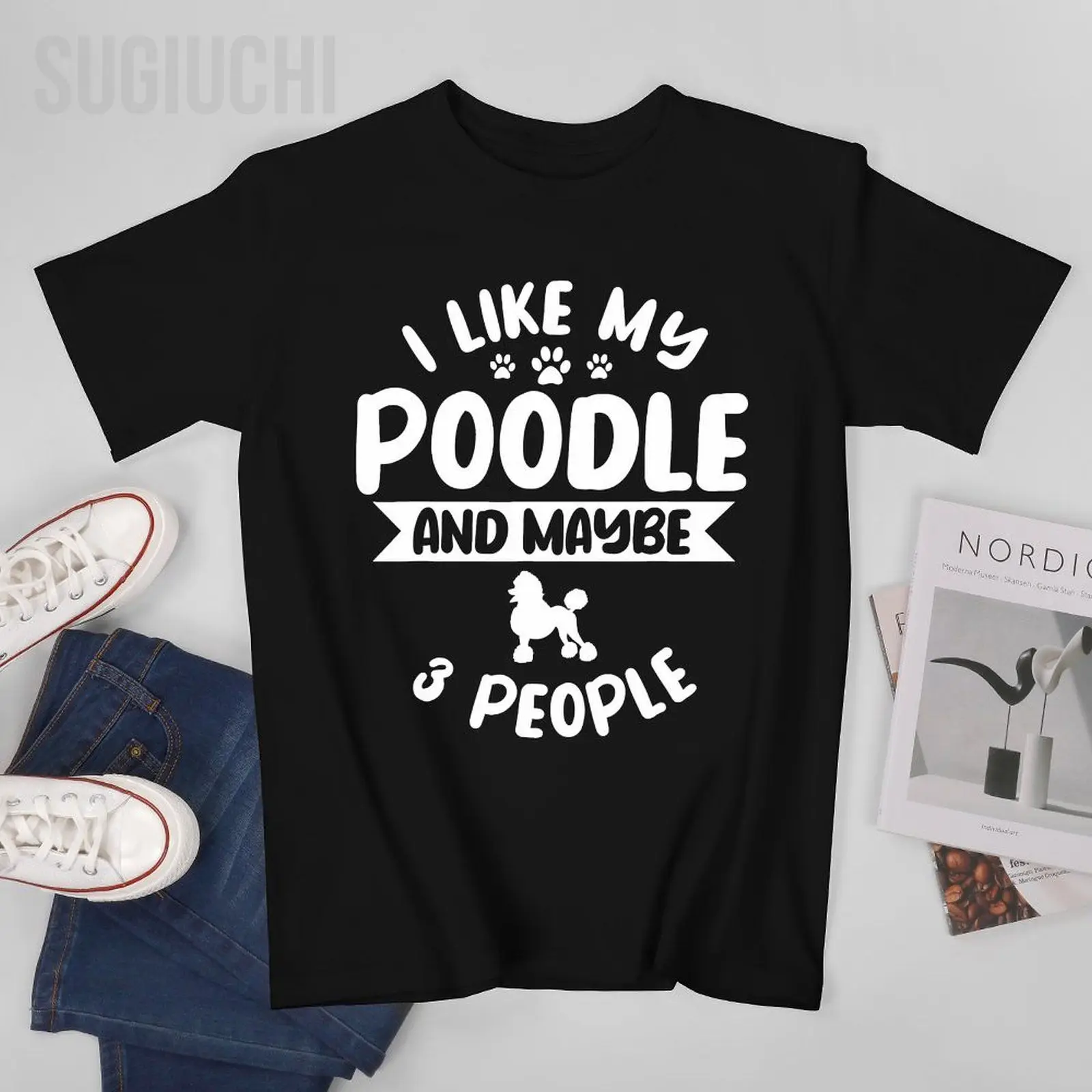 Unisex Men Poodle Breeders Dog Owner Water Retriever Pet Lover Tshirt Tees T Shirts Women Boys 100% Cotton T-Shirt