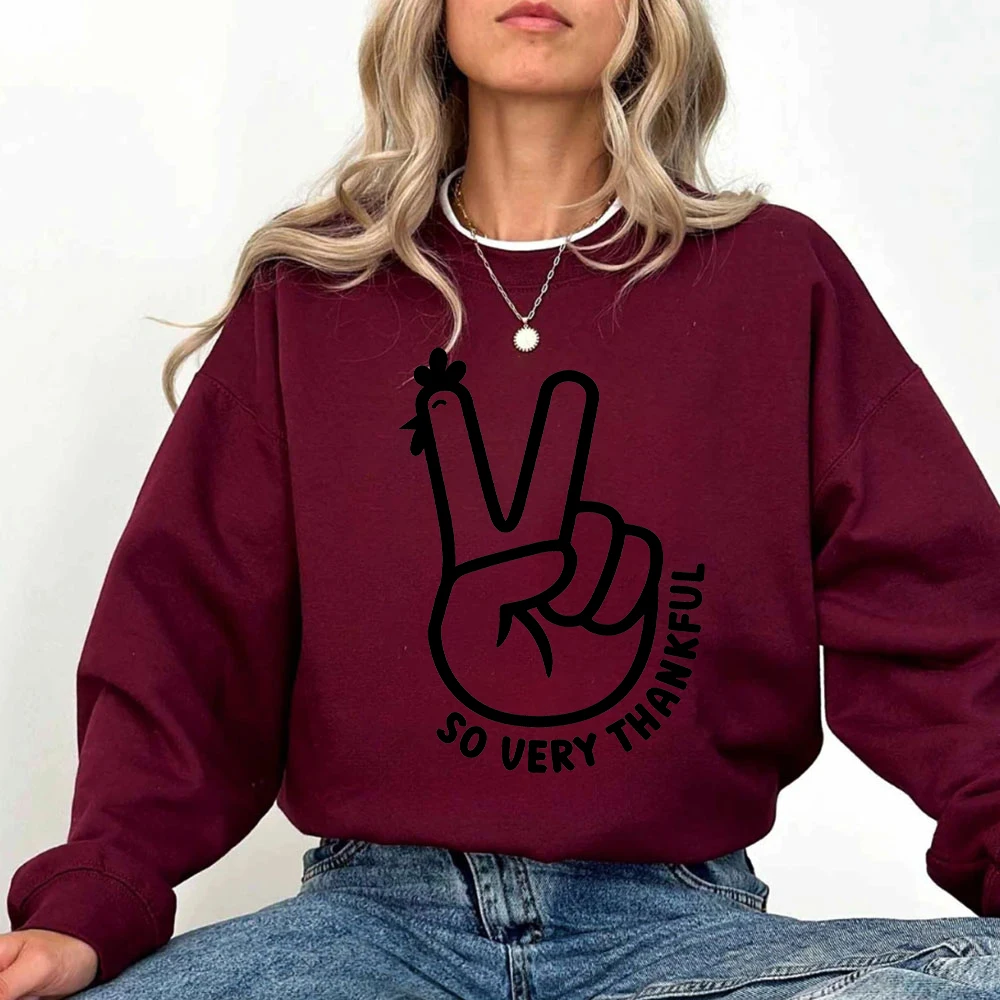 

So Very Thankful Hoodie's Women's Yeah Sweatshirt for Women Looks Cute Women's Clothing Funny Thanksgiving Turkey Women Clothing