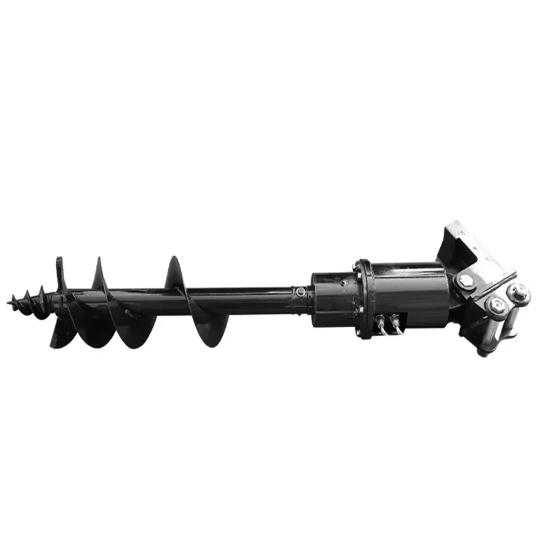 Hydraulic Auger Digging Bucket Rake Ripper Road Maintenance Attachment for 1-3.5 Ton Digger Parts