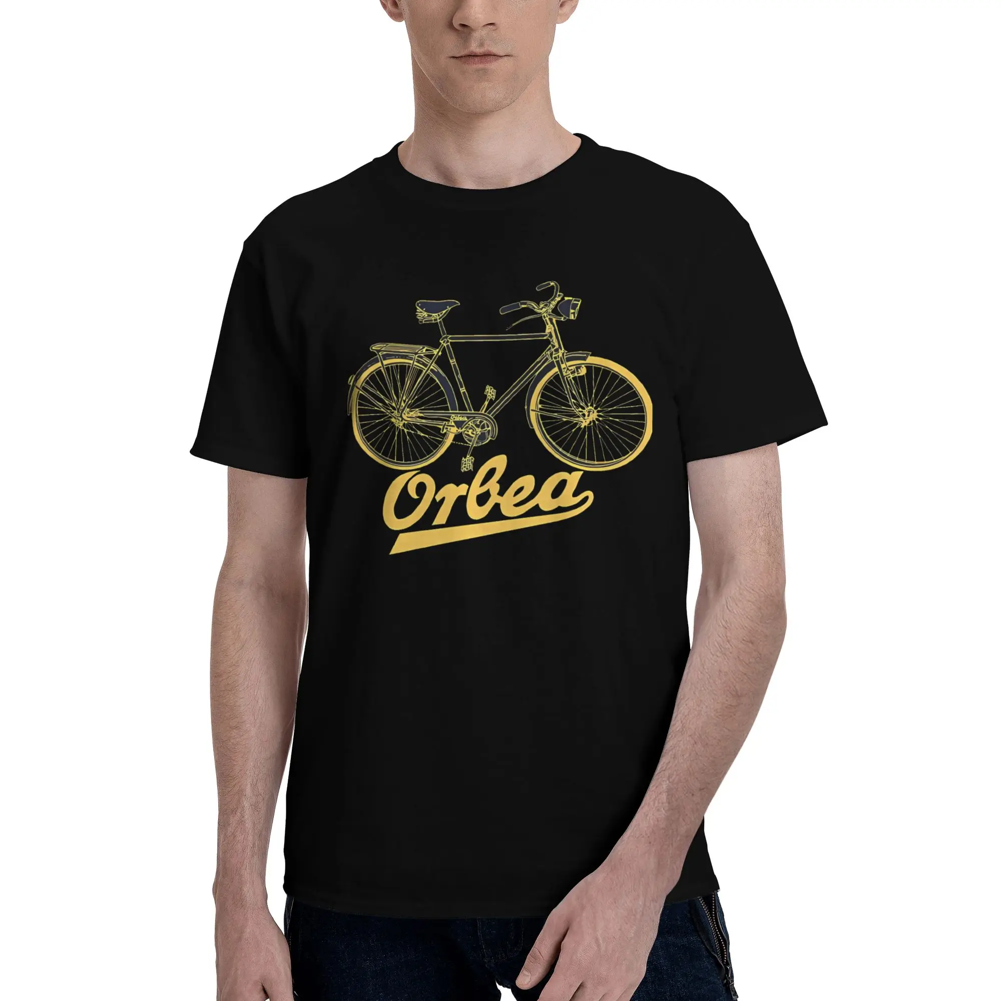Orbea Fifties Text Funny Graphic 100% Cotton T-Shirt Tour Of France Tees Tops For Men