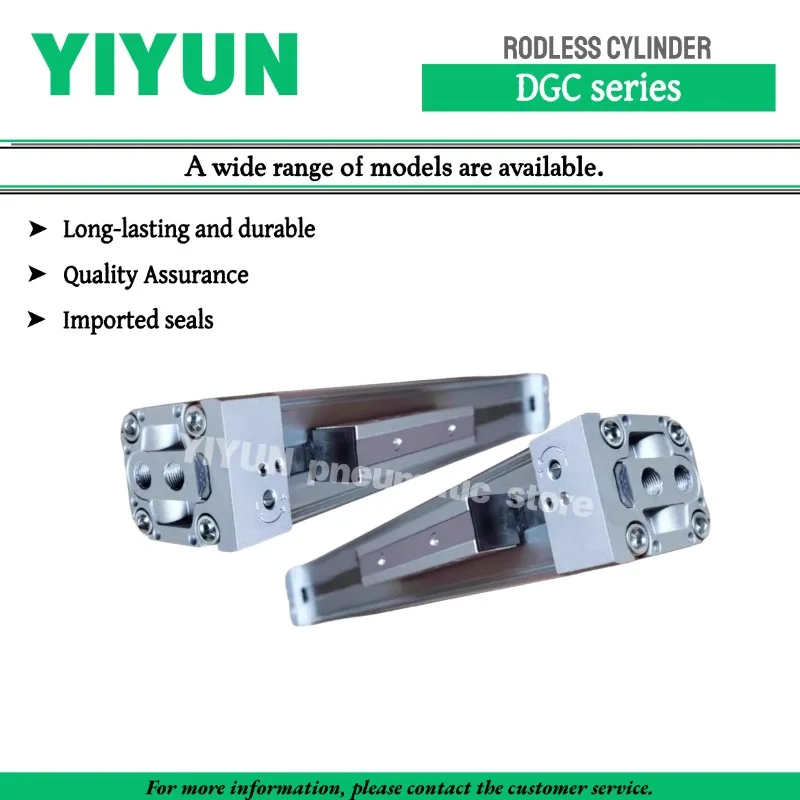 1pc DGC-32-100-GF-PPV-A DGC-40-200-GF-PPV-A -300-400-500-600-700-800-900-1000-GF-PPV-A Mechanical Coupled Rodless Cylinder DGC