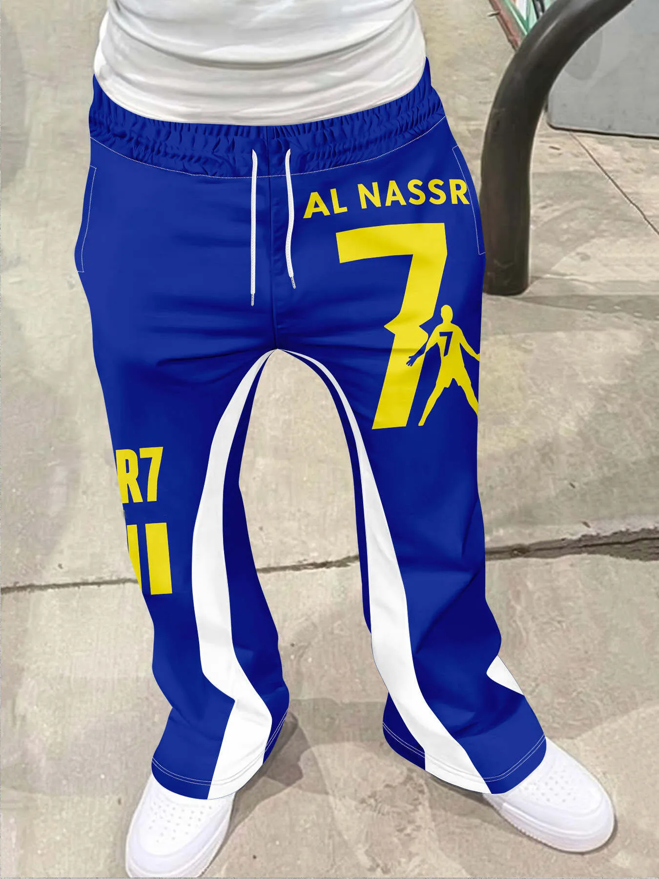 

Y2k Flared Pants Men Loose 3D Print Trousers Casual Sweatpants Mid Waist Sporty Female Clothes Streetwear Hip Hop Vintage Pants