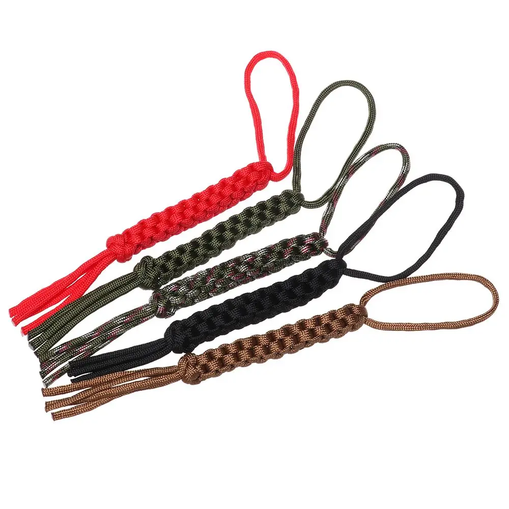 1/2pcs Outdoor Keychain DIY Tools Ornaments Camping Corn Knot Nylon Chain Tool Survival Ropes Knife Pendant