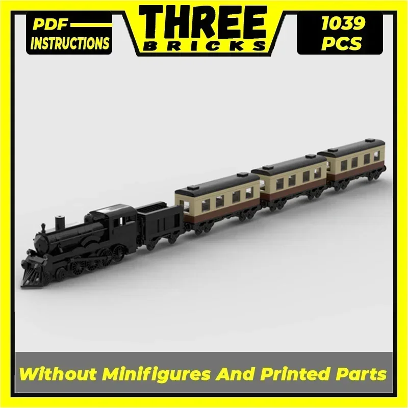 Moc Building Bricks City Train Model Famous Vintage Train Technology Modular Blocks Gifts Christmas Toys DIY Sets Assembly