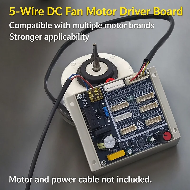 5‑Wire DC Brushless Fan Motor Tester Drive Board 5 Lines DC Motor Test Board For Air Conditioner