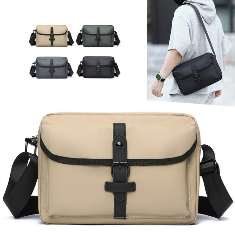 One size men's bag zipper buckle crossbody bag nylon fabric summer 2026 Man's Messenger Bag Square Bag
