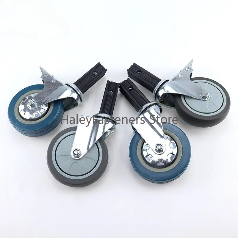 4 Pcs/lot 4-inch Hotel Restaurant Receiving Dining Car Casters & Trolley Receiving Bowl Trolley Wheels
