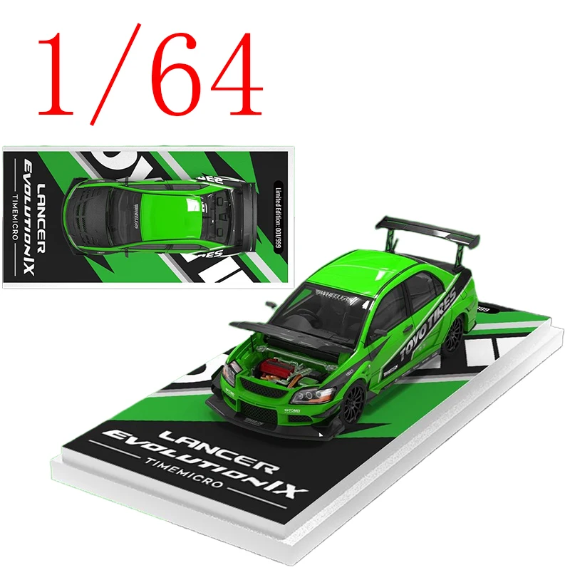 

TM литой под давлением масштаб 1/34, модель автомобиля Mitsubishi из сплава Mitsubishi EVO 9i, игровые транспортные средства, игрушки для мальчиков, подарок, оригинальная коробка