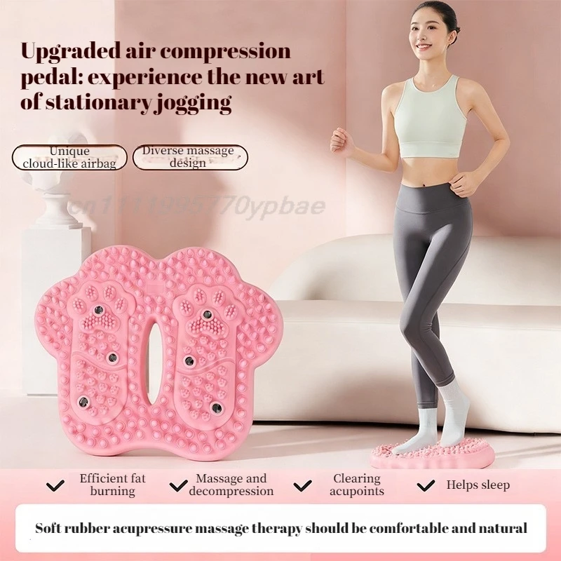 Anti-slip Acupressure Foot Massager Pad Inflatable Foot Massager Strong Suction Cups Foldable Portable Drainage Holes
