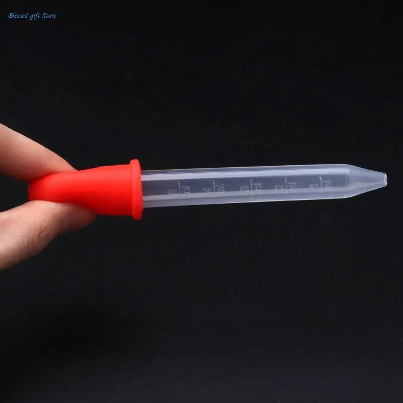 Silicone Pipettes Dropper 5ML Plastic Liquid Dropper with Scales Liquid Transfer