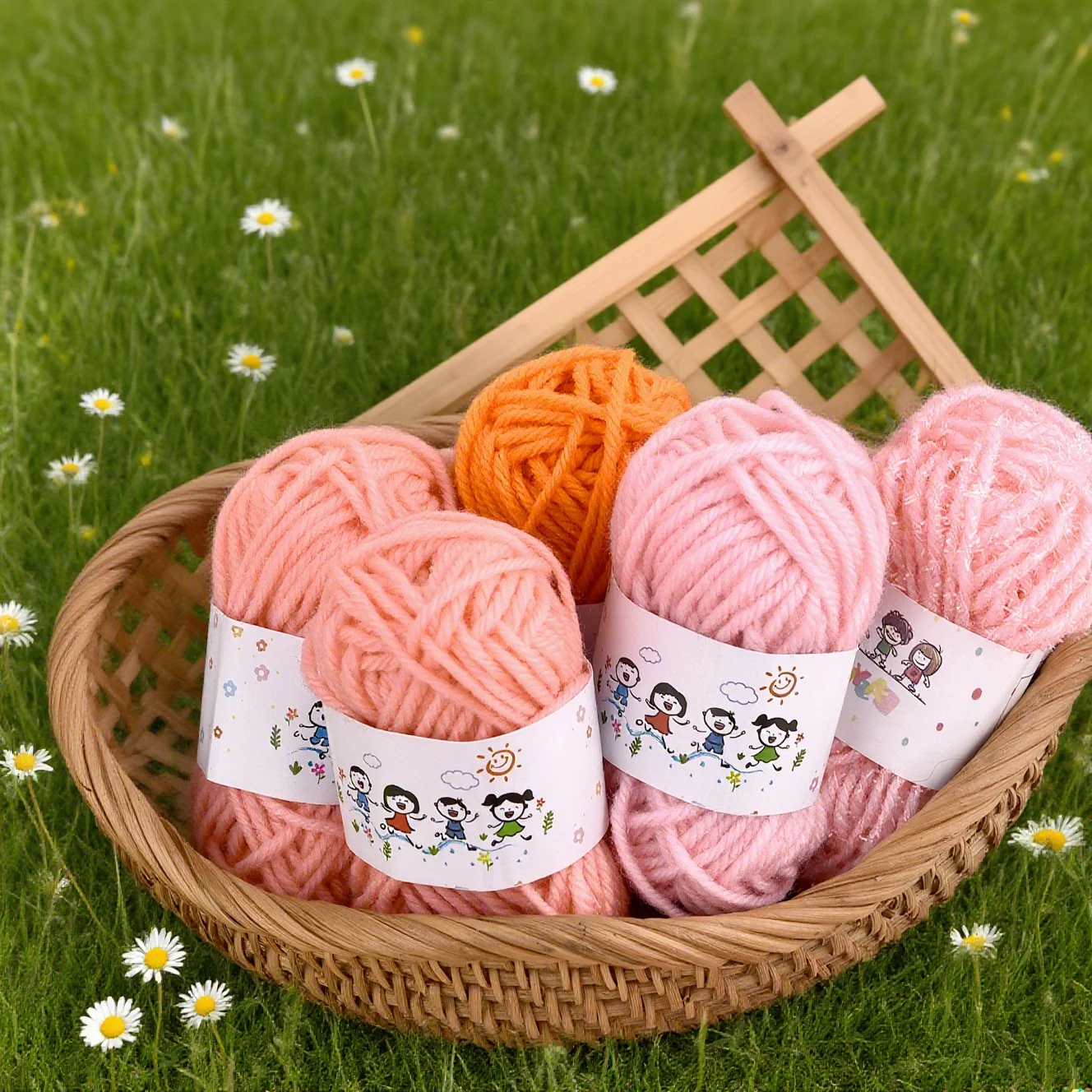 12 قطعة من لوازم الحياكة متعددة الألوان، مجموعة أدوات كروشيه للحياكة والحياكة للمبتدئين (7 جرام لكل لفة)