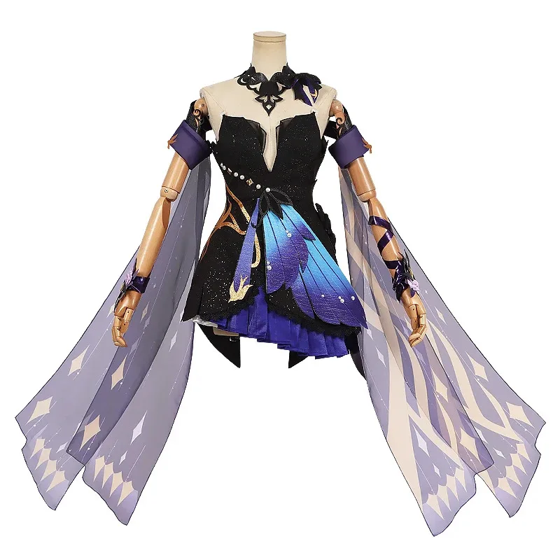 

Keqing Косплей Костюм Карнавальная Хэллоуин Униформа-Продеальный подарок для фанатов косплея