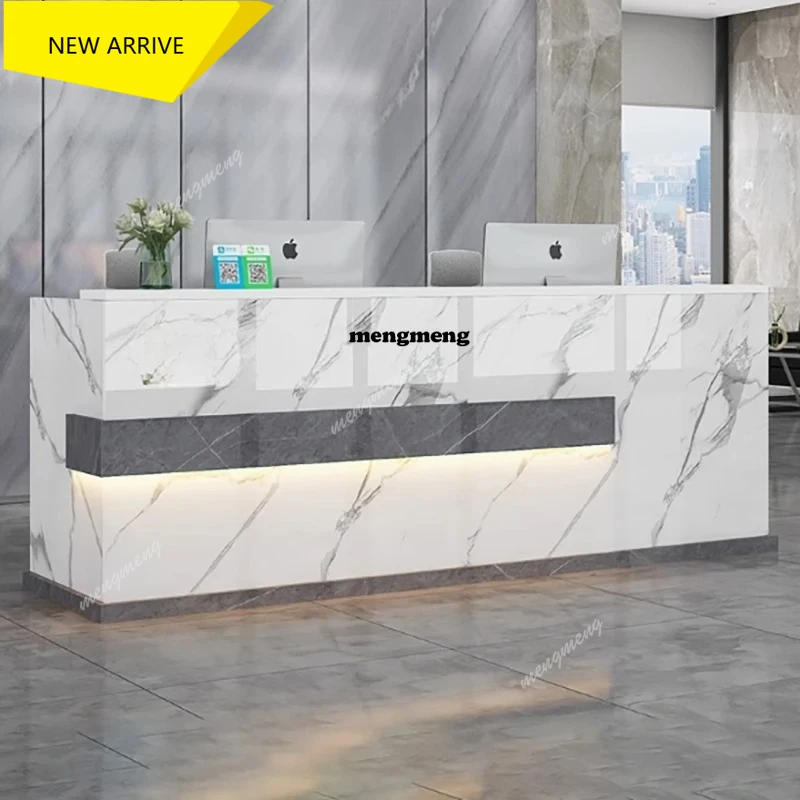 

Профессиональные стойки регистрации Салон красоты Дизайн Современные роскошные стойки регистрации Хранение Простая коммерческая мебель Mostrador