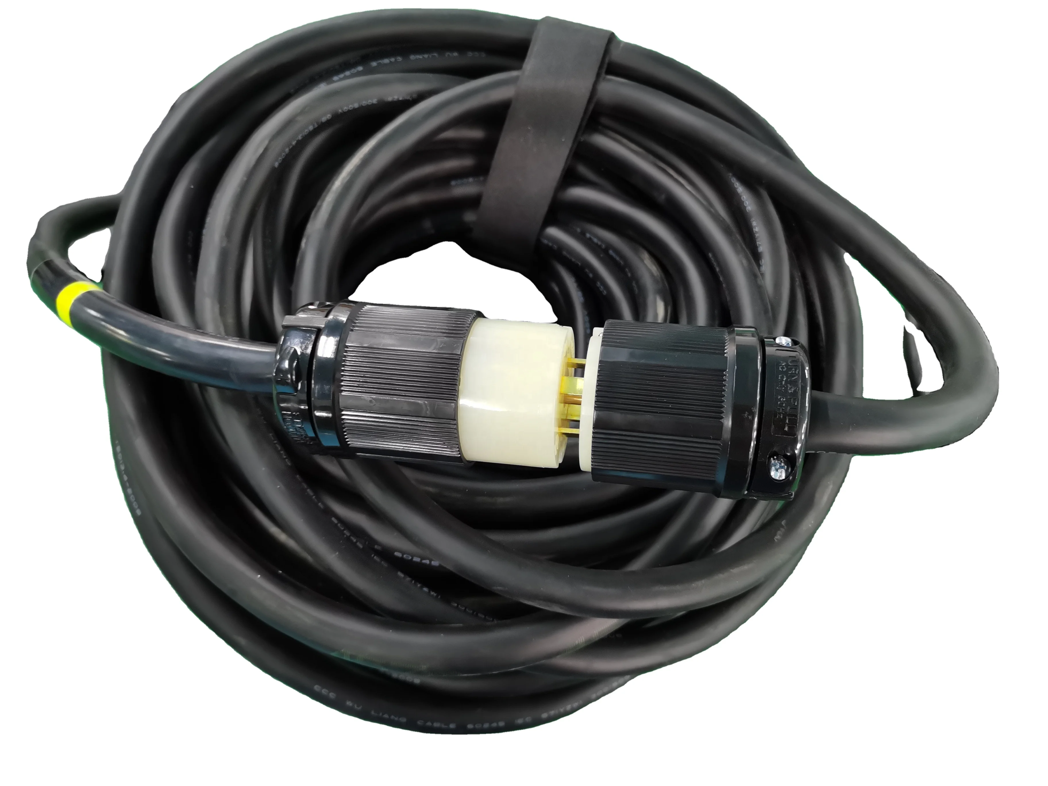 30 amp twist lock extension power cable flexible cable with connectors