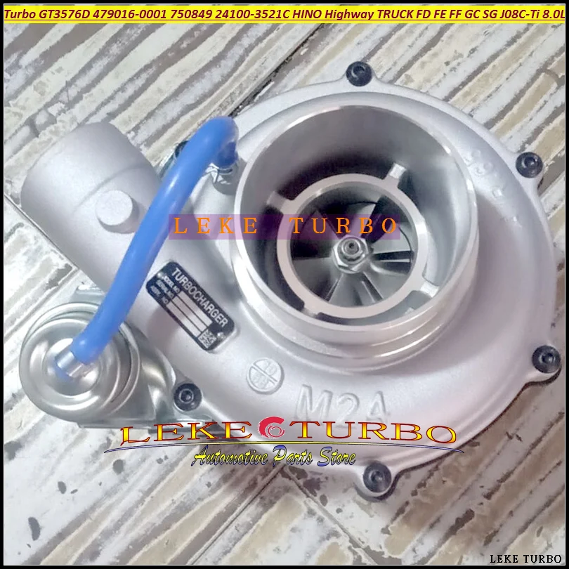 توربو GT3576D 479016 479016 -0001 750849 750849 -5001S 241003521 ج 241003251   لشاحنة الطريق السريع هينو FD FE FF GC SG J08C-Ti 8.0L
