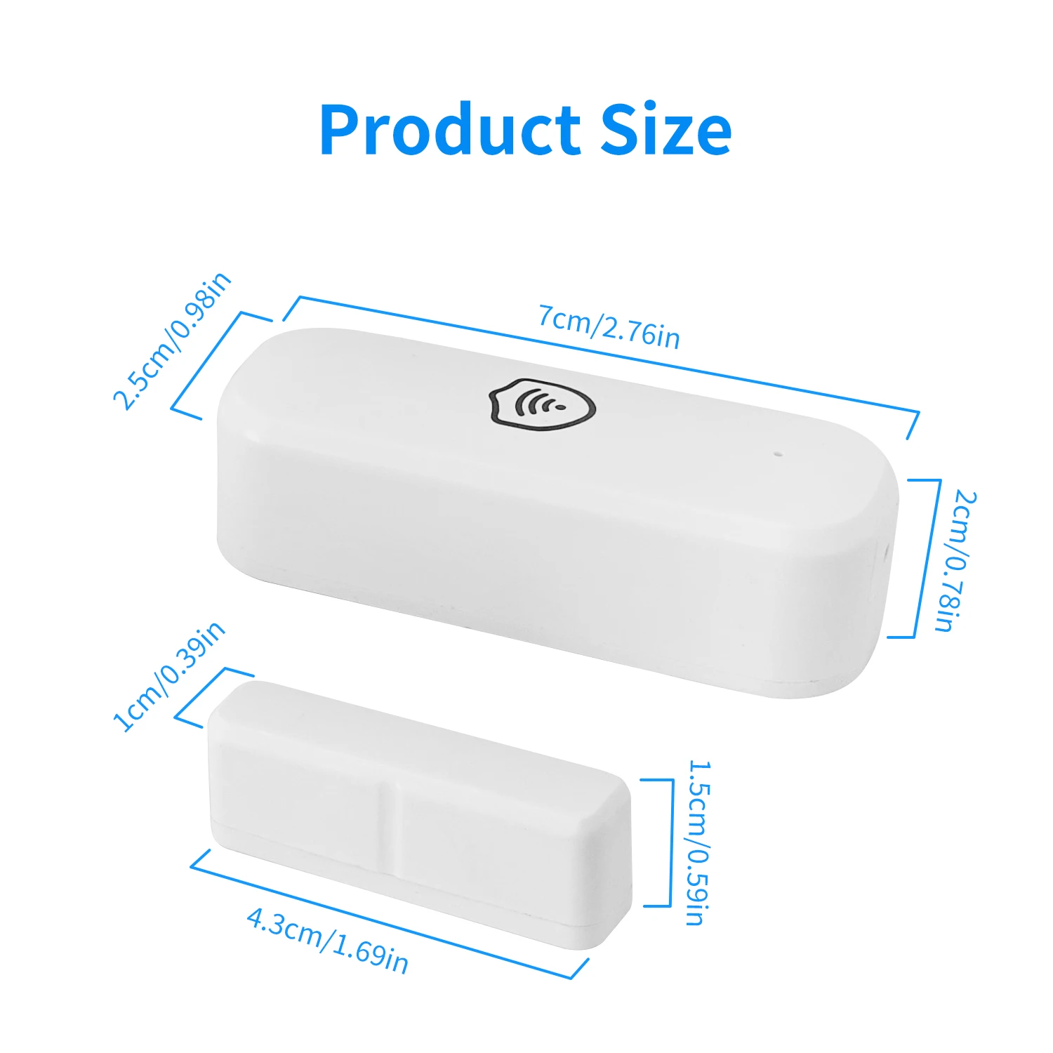 Tuya WiFi Zigbee Door Window Sensor Detector Anti-Theft Smart Life App Notifications Remote Control Supports Alexa And Google