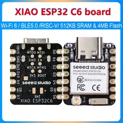 아두이노 씨드 스튜디오용 초소형 개발 보드, XIAO ESP32 C6, BTLE5.0, 32 비트 RISC-V, 512KB SRAM 및 4MB 플래시 Wi-Fi6