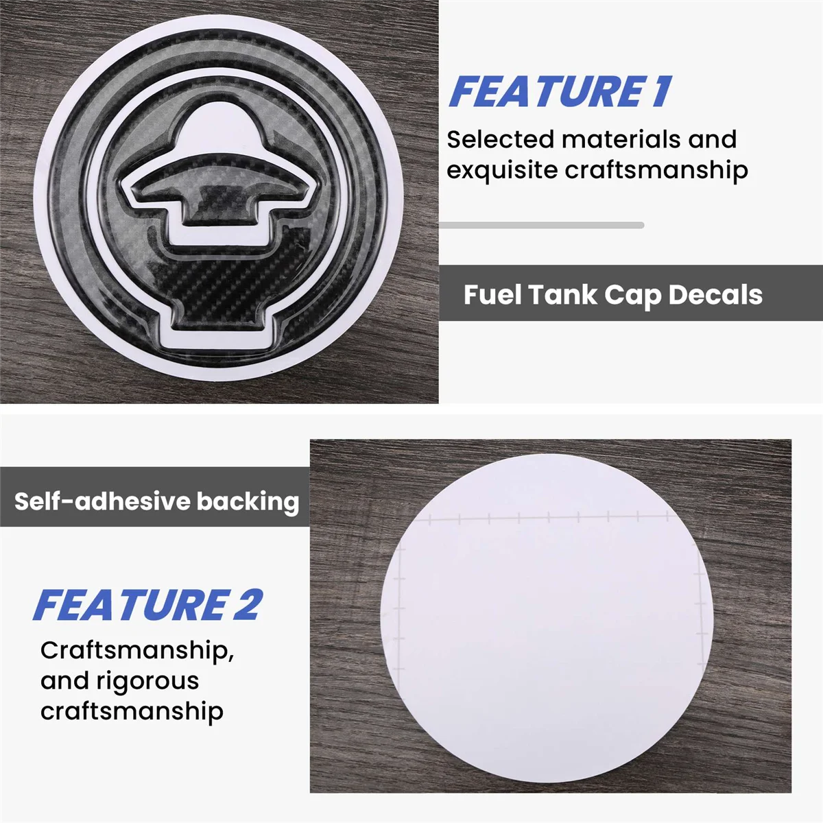 Motorfiets Koolstofvezel Brandstoftank Cover Sticker Sticker Sticker Voor YZF-R3 R25 R15 MT-03 Gas Cap Bescherming Sticker