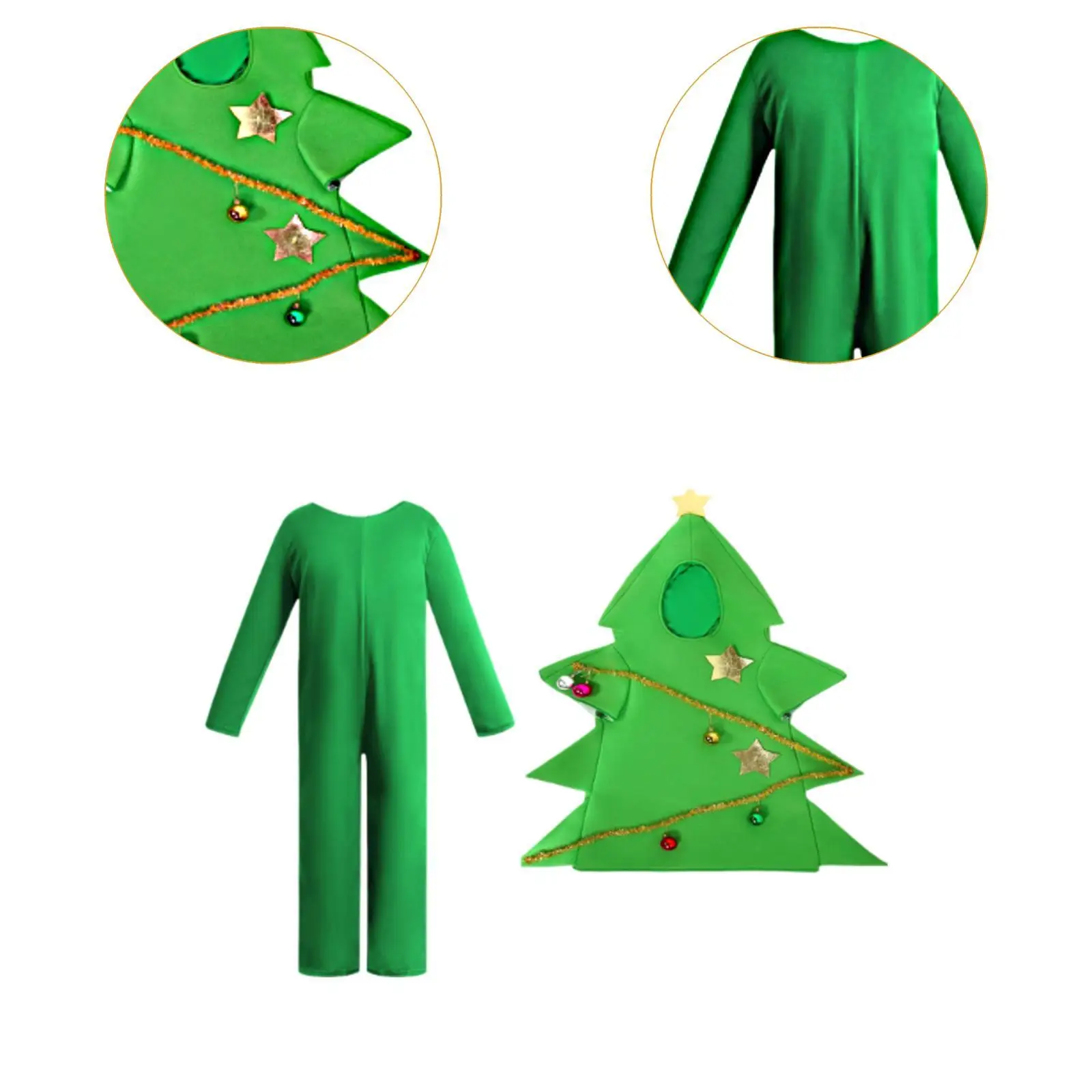 Costume de sapin de Noël avec combinaison IQUE up pour enfants, cadeaux du Nouvel An