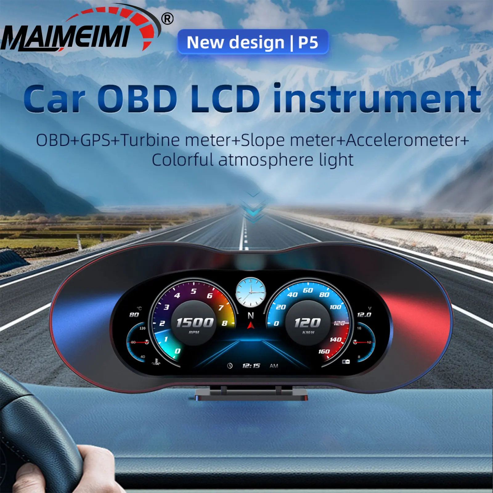 P5 Car Obd+Gps Hud …