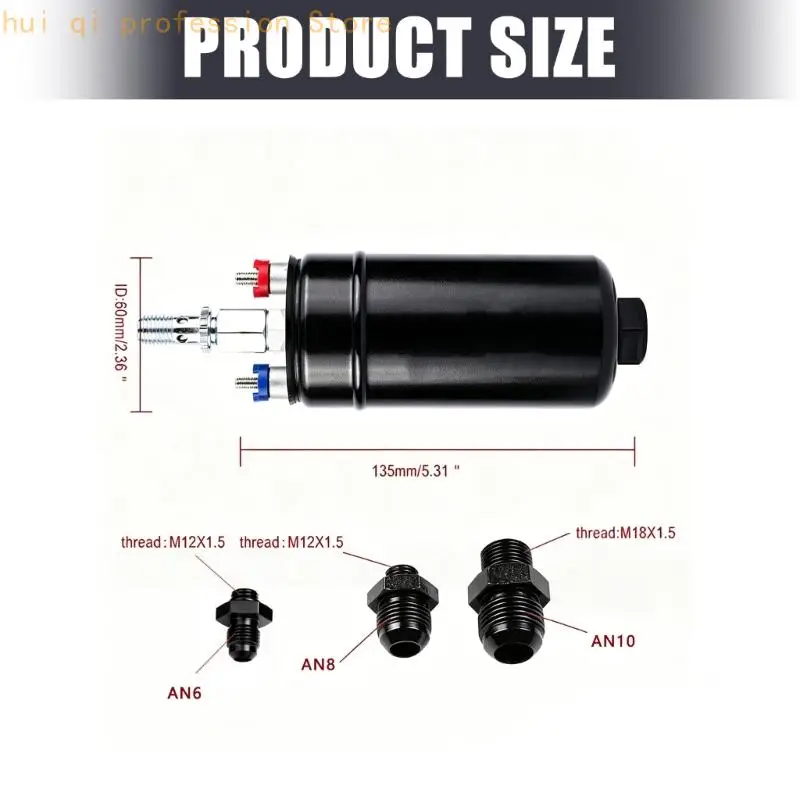 High-Flow-Kraftstoffpumpensatz 380LPH mit Adapterteilen und Pumpenkörper H8WE – Detail 6