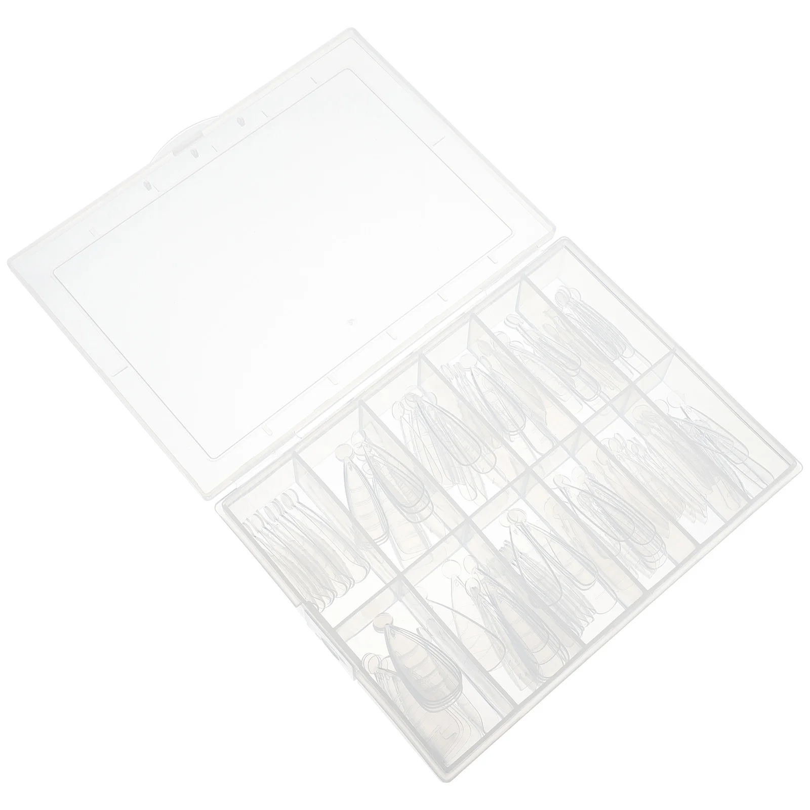 แม่พิมพ์ต่อเล็บ 120 ชิ้น คริสตัล ปลายเล็บปลอม กล่องเก็บอุปกรณ์ทำเล็บ DIY แม่พิมพ์อะคริลิคสำหรับเล็บเจล