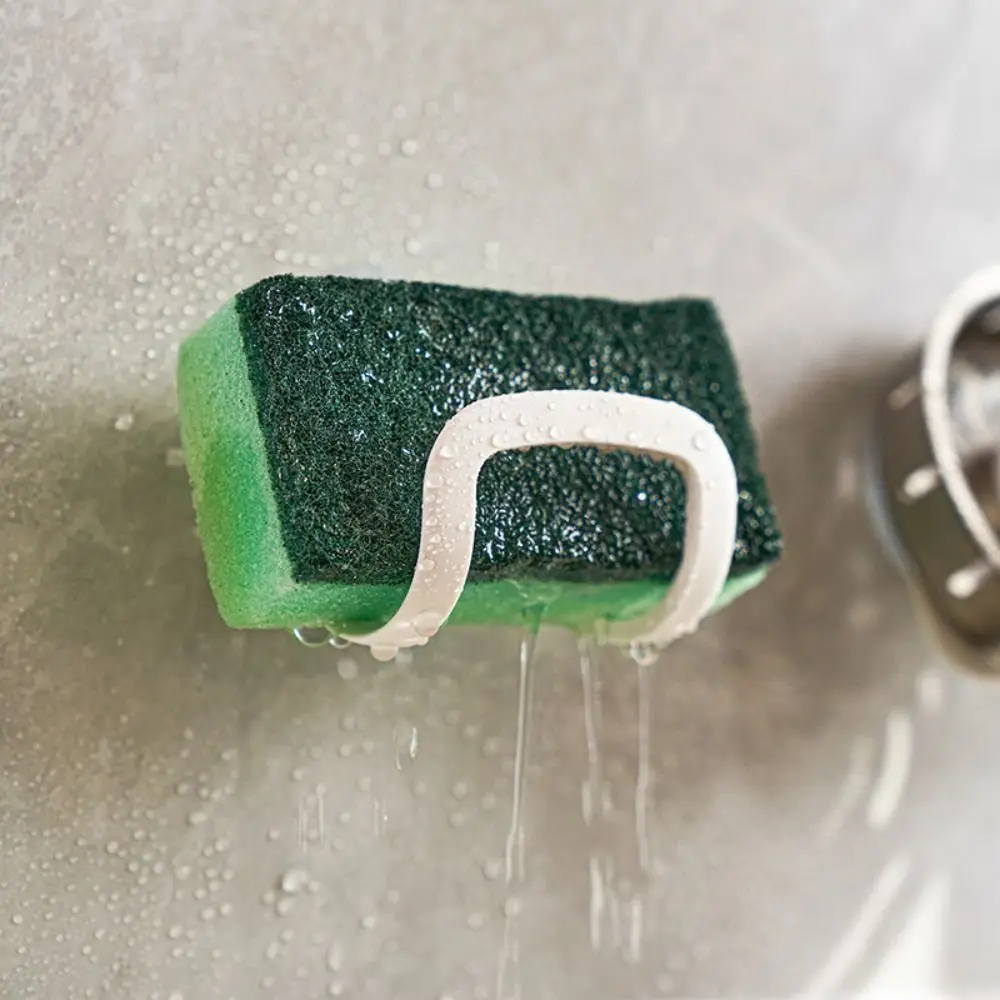 New Suction Cup Sink Drain Rack Multifunctional Durable Sponge Storage Holder PP Drainer Rack Kitchen Bathroom