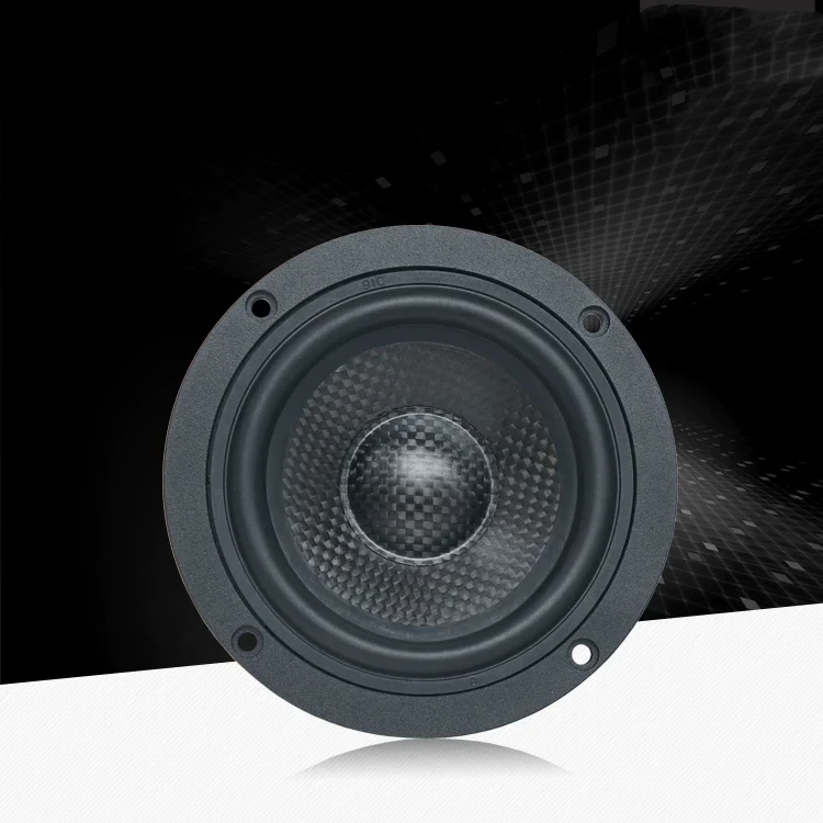 GHXAMP 4-Inch 120mm Carbon Fiber Mid-Bass Woofer – High Power Hi-Fi Sound for Home Theater & Car Audio Upgrade 72HZ-8000HZ 1PC
