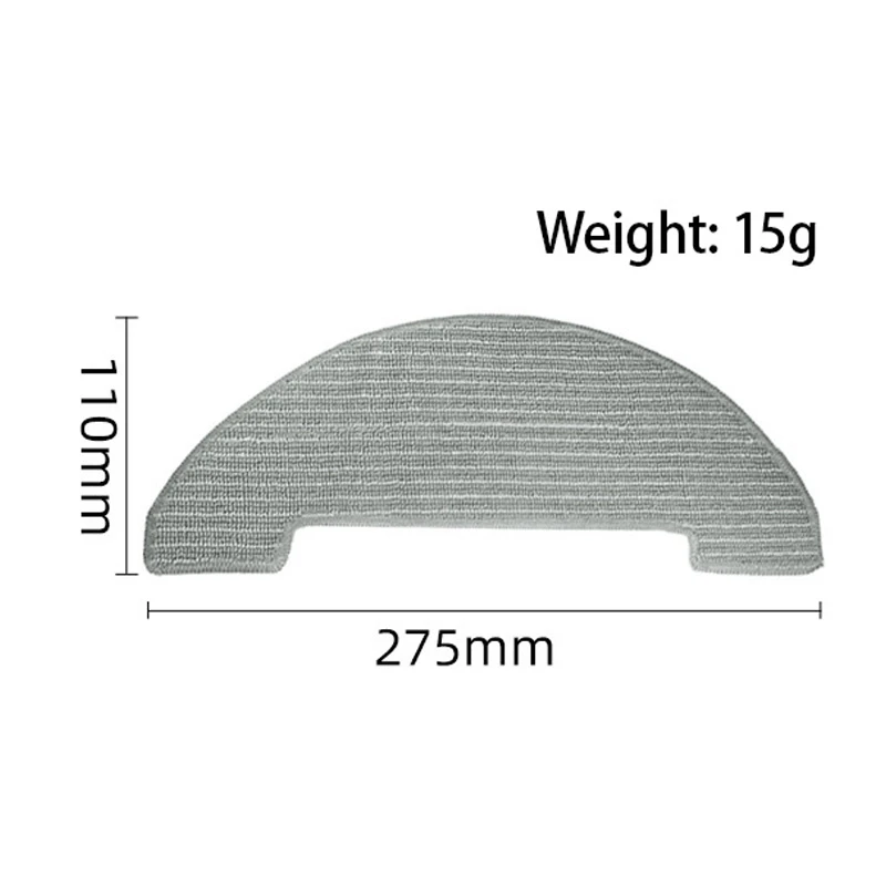 ชุดแผ่นผ้าถูพื้น4ชิ้นสำหรับหุ่นยนต์กวาดพื้น HR1010 xiebro อะไหล่อะไหล่ทดแทน