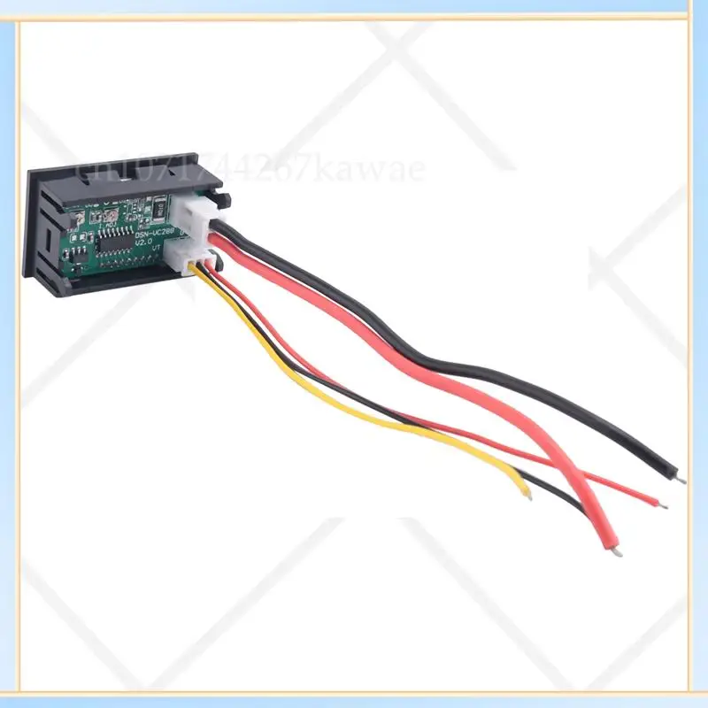 

-A16I 2Pcs Digital Voltmeter Ammeter DC 100V 10A Amp Voltage Current Meter Tester Blue + Red Dual LED Display Panel With Connect