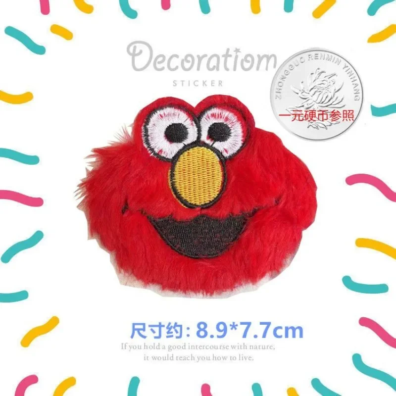 Sesame Street ELMO fashion patch COOKIE MONSTER children's cartoon shoes clothes DIY repair holes decorative embroidery applique