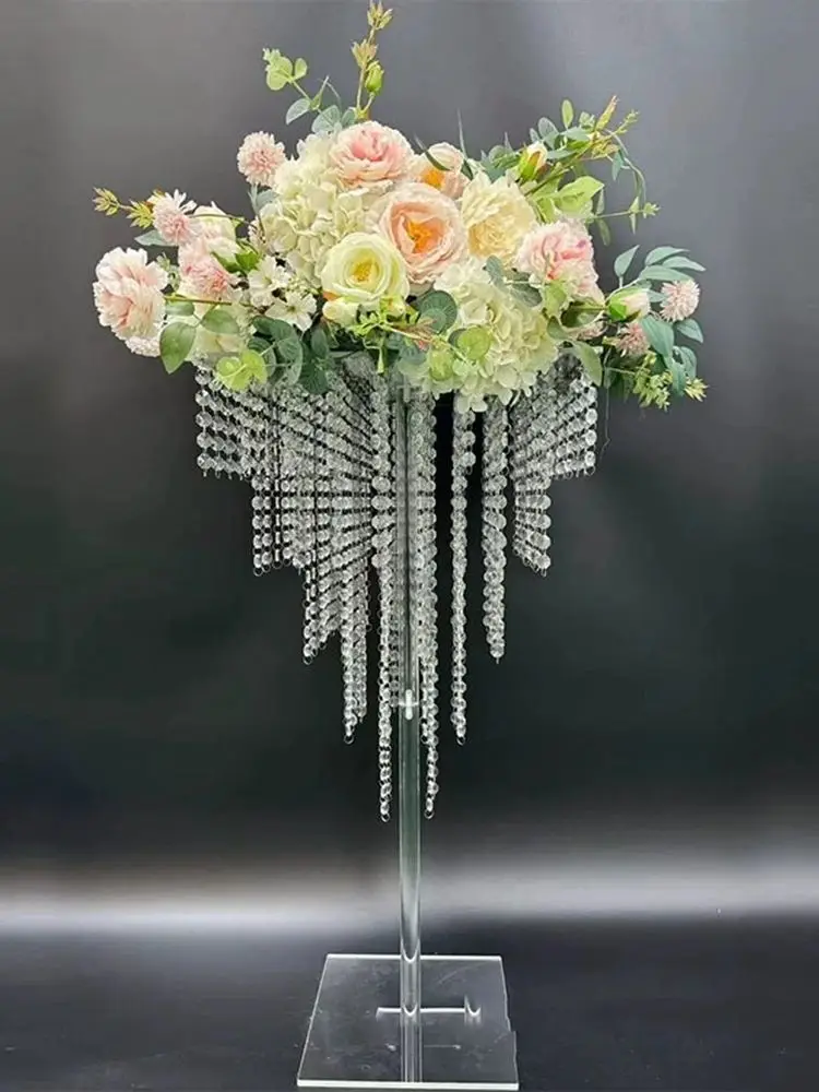 10pcs 80/90/100cm Acrylic Flower Stand for Flower Stand Flower Base Wedding Table Centerpieces Acrylic Centerpiece Stand