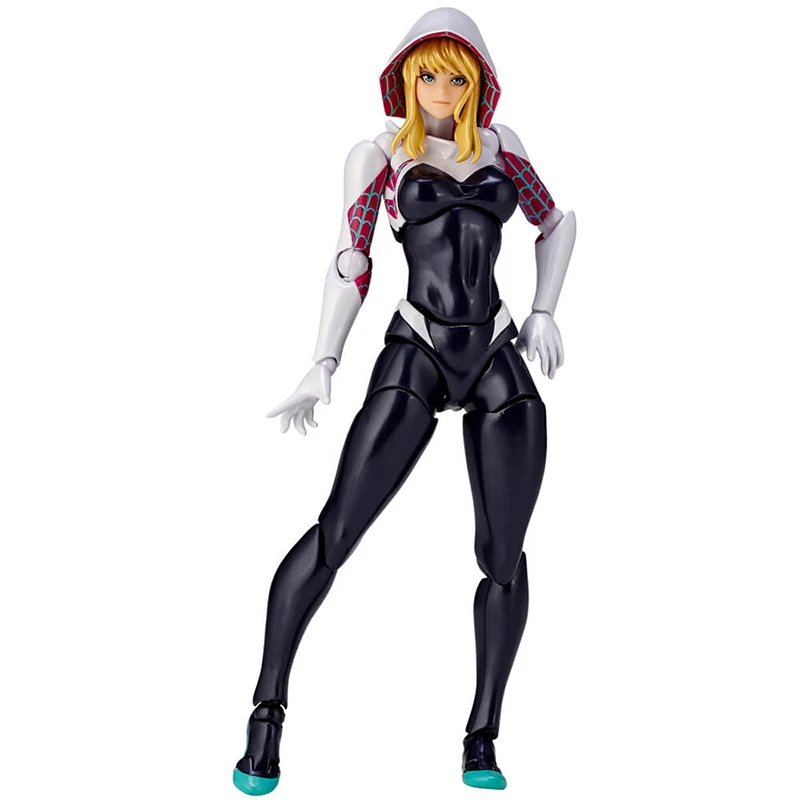 INCREDIBLE YAMAGUCHI Spiderman Gwen Stacy figura de acción Spider Gwen PVC modelo Spider-Man a través del Spider-Verse Miles Morales juguetes