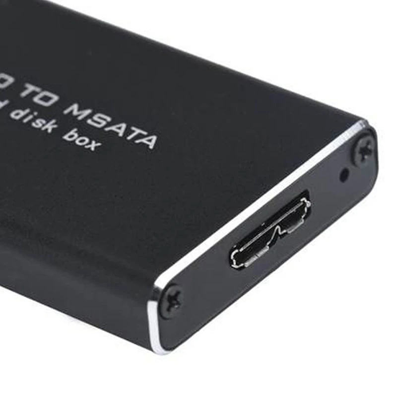 MSATA To USB 3.0 SSD Enclosure External Hard Drive Disk Box For 30X50mm 30X30mm MSATA SSD