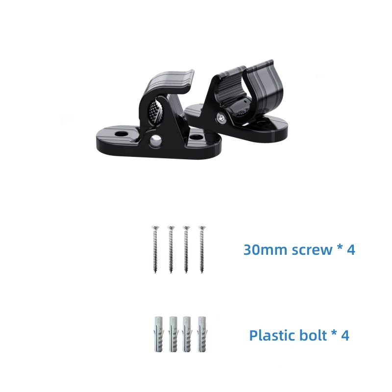 2Pcs Universal Bracket Clamp Fixed Clip Screw Mount Holder Stand for Type1 Type2 Portable EV Charger IEC62196 Electric Car