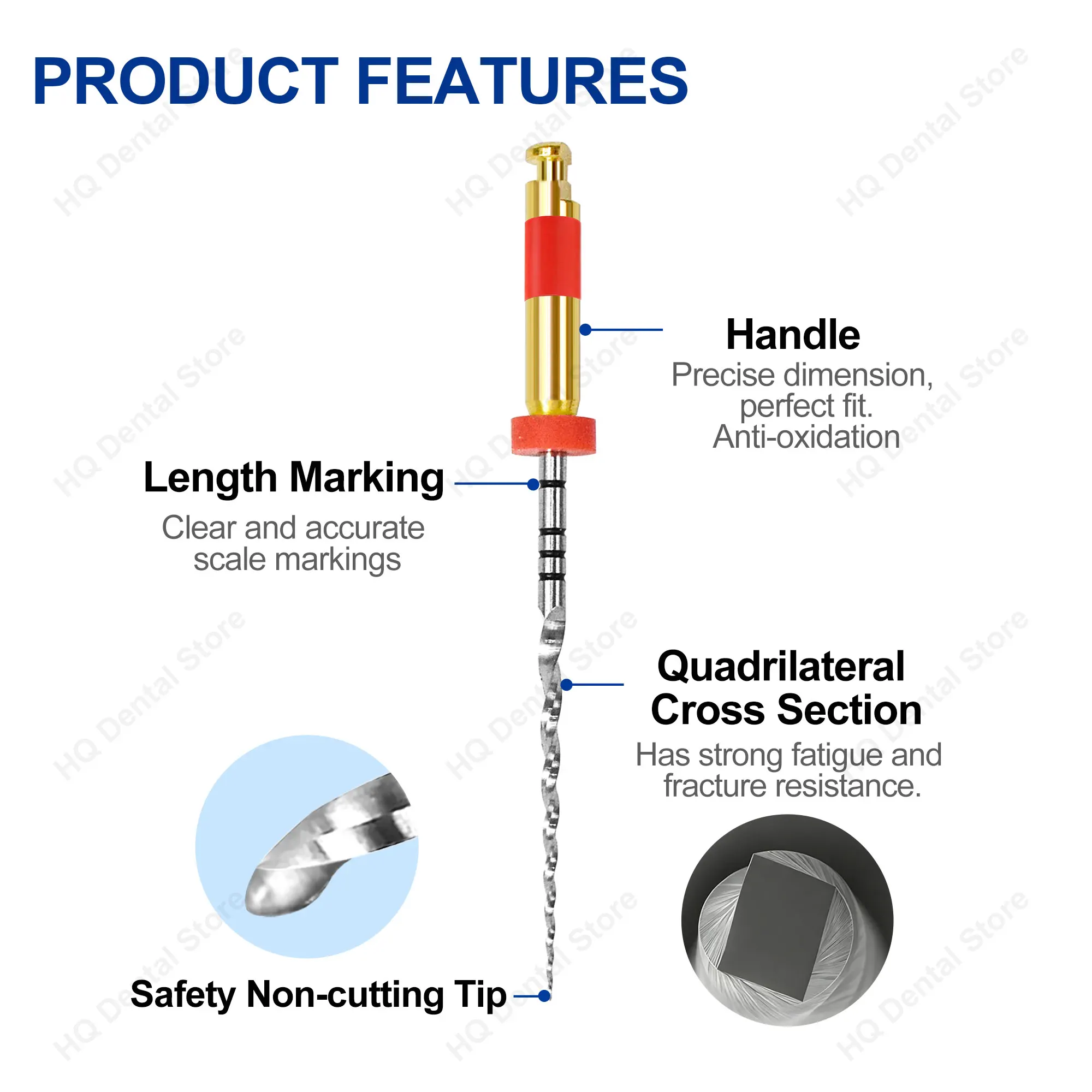 3 PCS/Pack Twoendo WOne Dental Rotary Files Niti Material Endo Files Root Canal Treatment Endodontics Files Dentist Tools