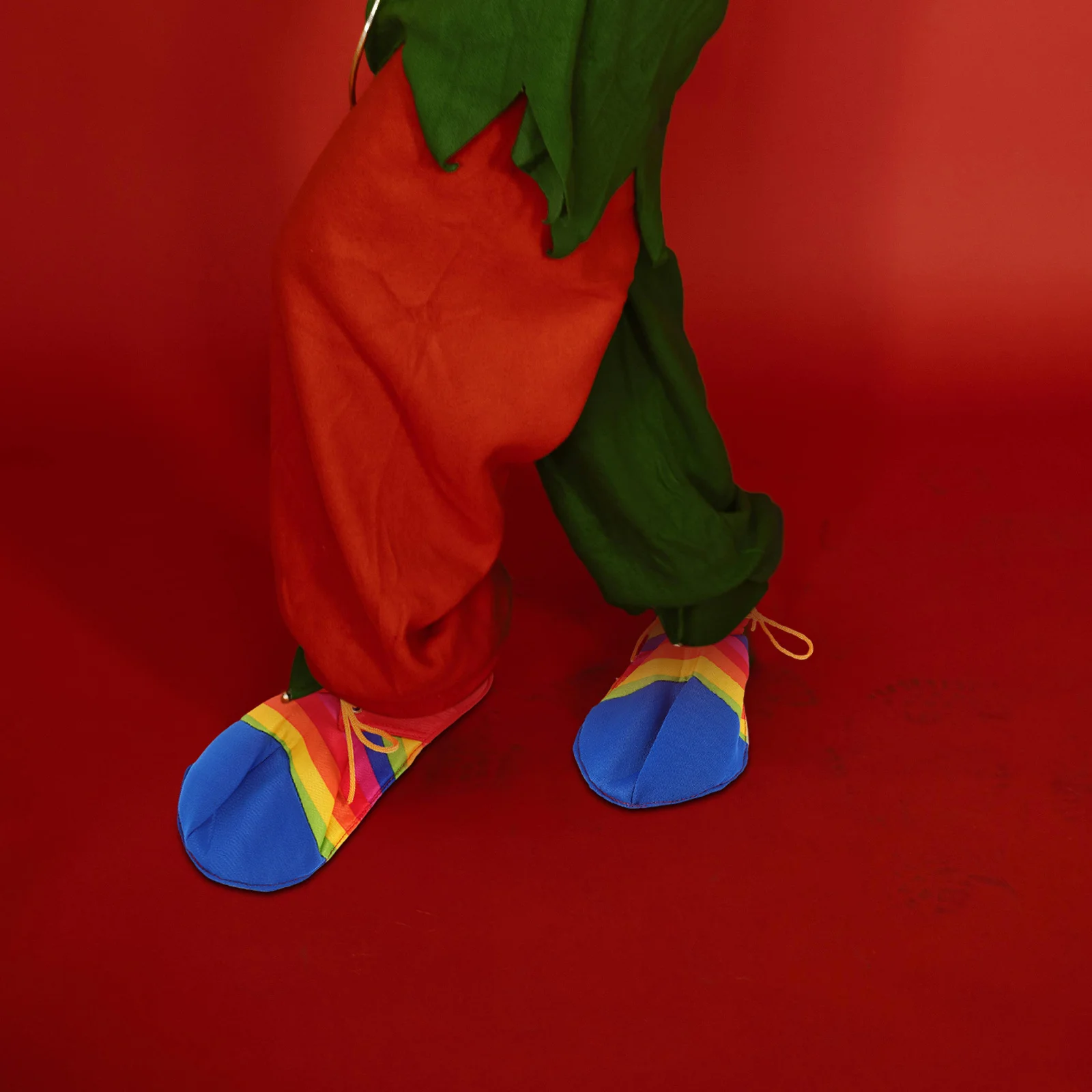 1 paire de chaussures de Clown colorées et amusantes, chaussures de fête unisexes, Costumes de Clown d'halloween, chaussures pour spectacles sur scène, événements de Cosplay