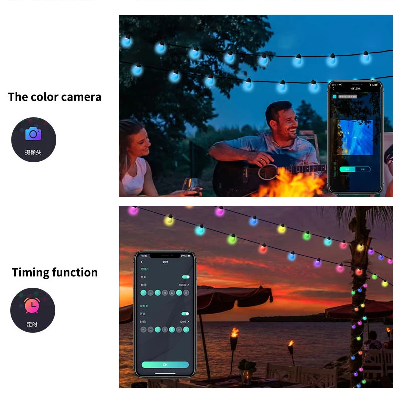 NEW Smart RGB LED Strip Lights Outdoor/Indoor Color Led String Lights With Remote Bluetooth App Control String Twinkle Starry