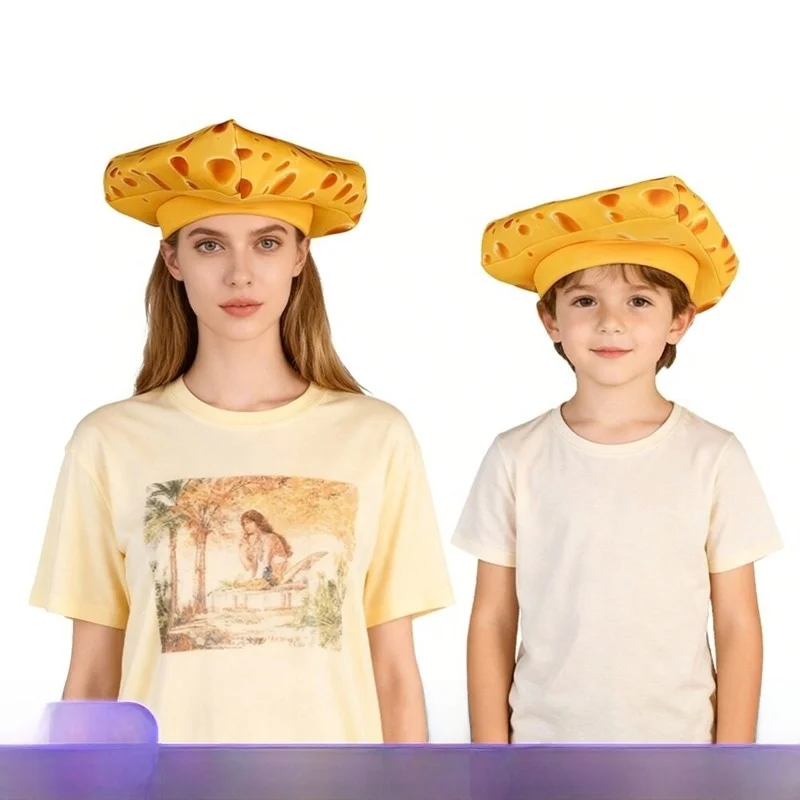 

2026 Funny Food Hat Stage Performance Props Halloween Party Hat Parent-Child Hat Comedy Ethnic Costume Women's Fashion
