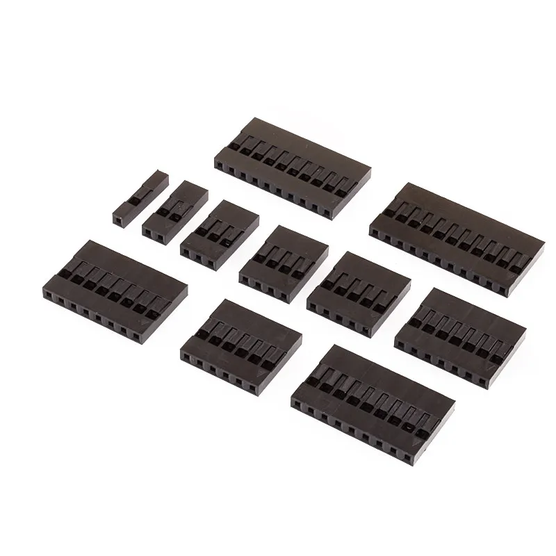 2.54MM DuPont rubber shell DuPont wire head terminal 2.54MM single row 1P/2P/3P/4P/5P/6P-20P terminal connector