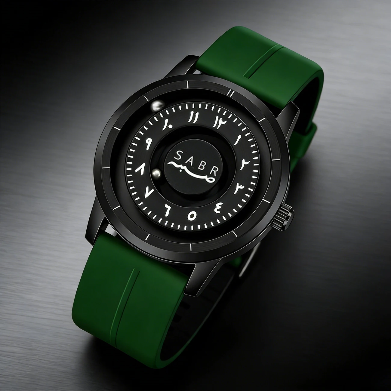 

Мужские часы SABR, кварцевые часы из нержавеющей стали, креативные часы с вращающимися стрелками, магнитные часы, мужские модные спортивные часы