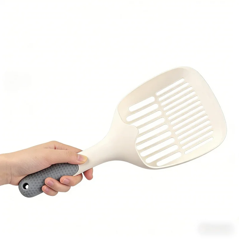 Suministros para gatos: Pala grande para arena de gatos, adecuada para hogares con varios gatos, compatible con arena de tofu y arena de madera de pino, unive