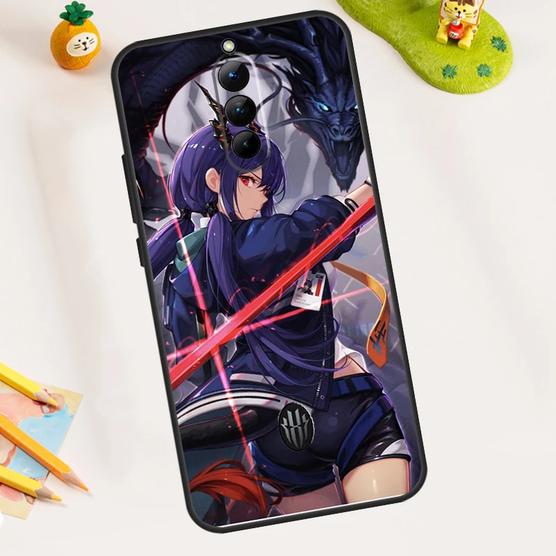 Anime Girl Samurai Case For ZTE Nubia Red Magic 11 Pro Plus 8 9 10 Air 8S 9S 10S Pro Plus 6 7 6S 7S Pro Cover - view 5