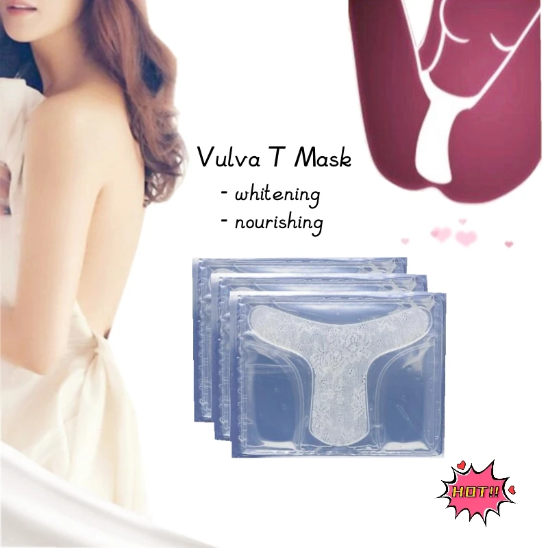 5PCS Yoni Detox T Mask Sheet Vulva Whitening Female Private Part Nourishing Vaginal Antibacteria Genital Tender Essence Mask